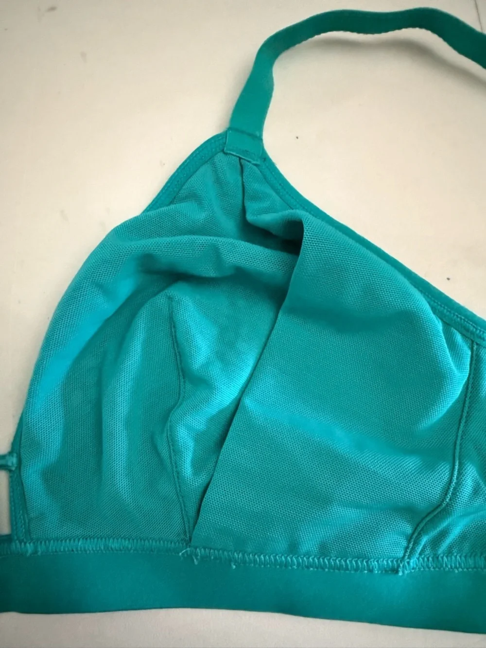 All.You LIVELY Women's Busty Mesh Trim Bralette Green. Size 1
